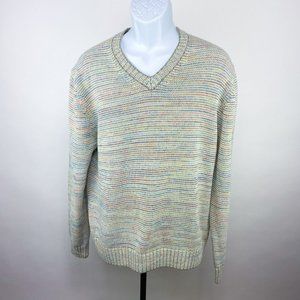Perry Ellis Multi-Color Knit Sweater - Large